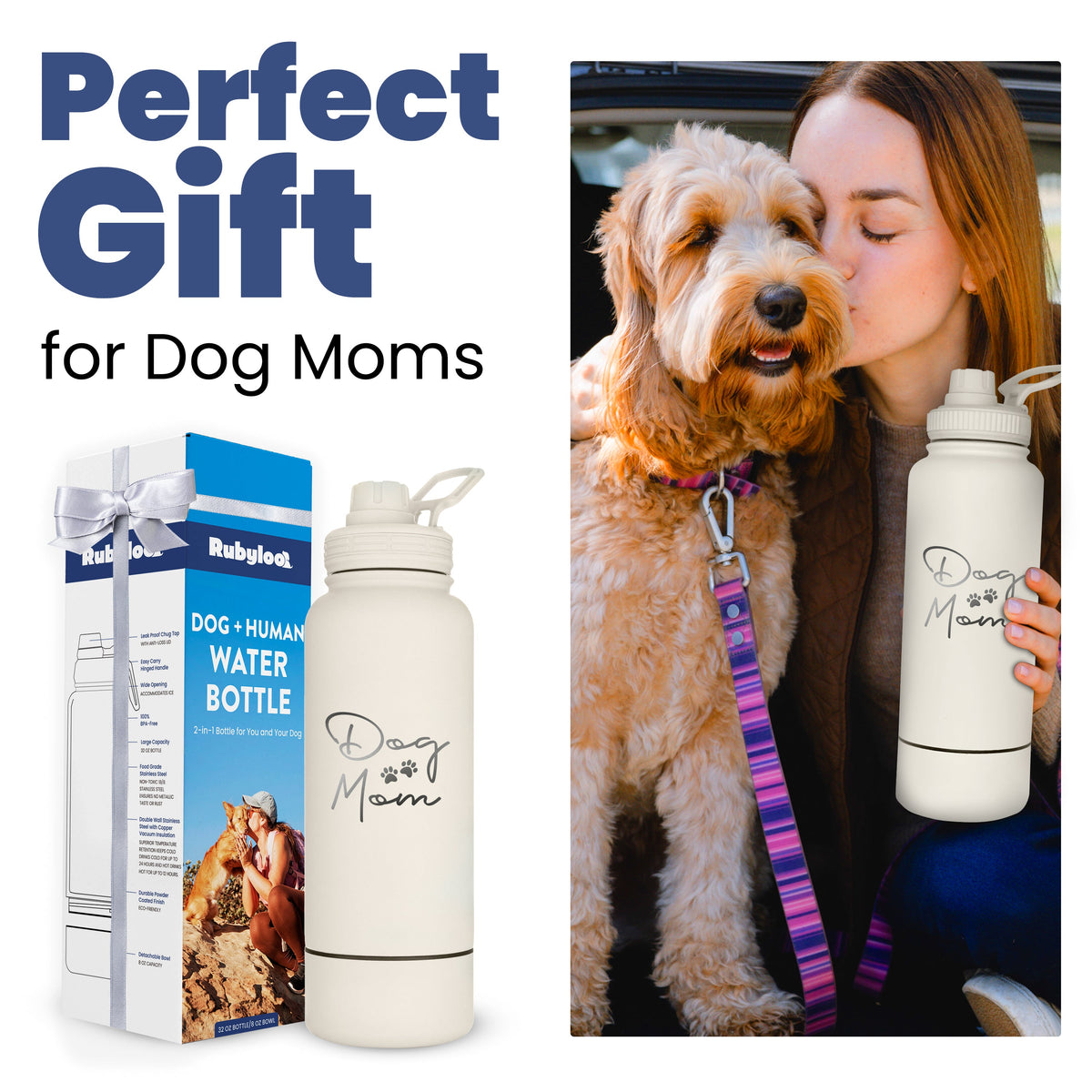 Dog + Human Travel Water Bottle & Bowl