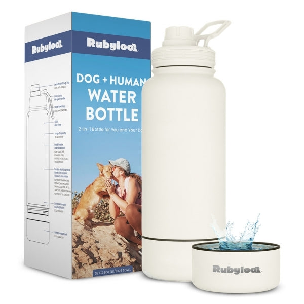 Dog + Human Travel Water Bottle & Bowl