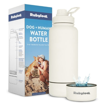Dog + Human Travel Water Bottle & Bowl